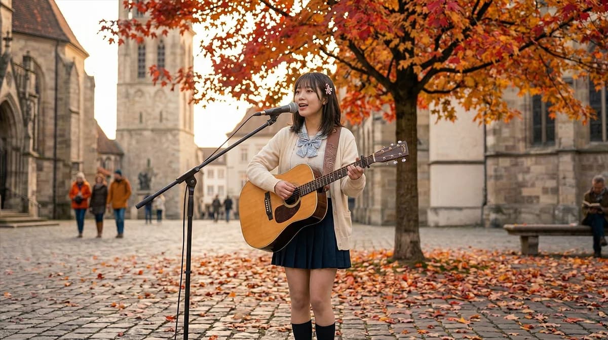 Guitar playing and singing